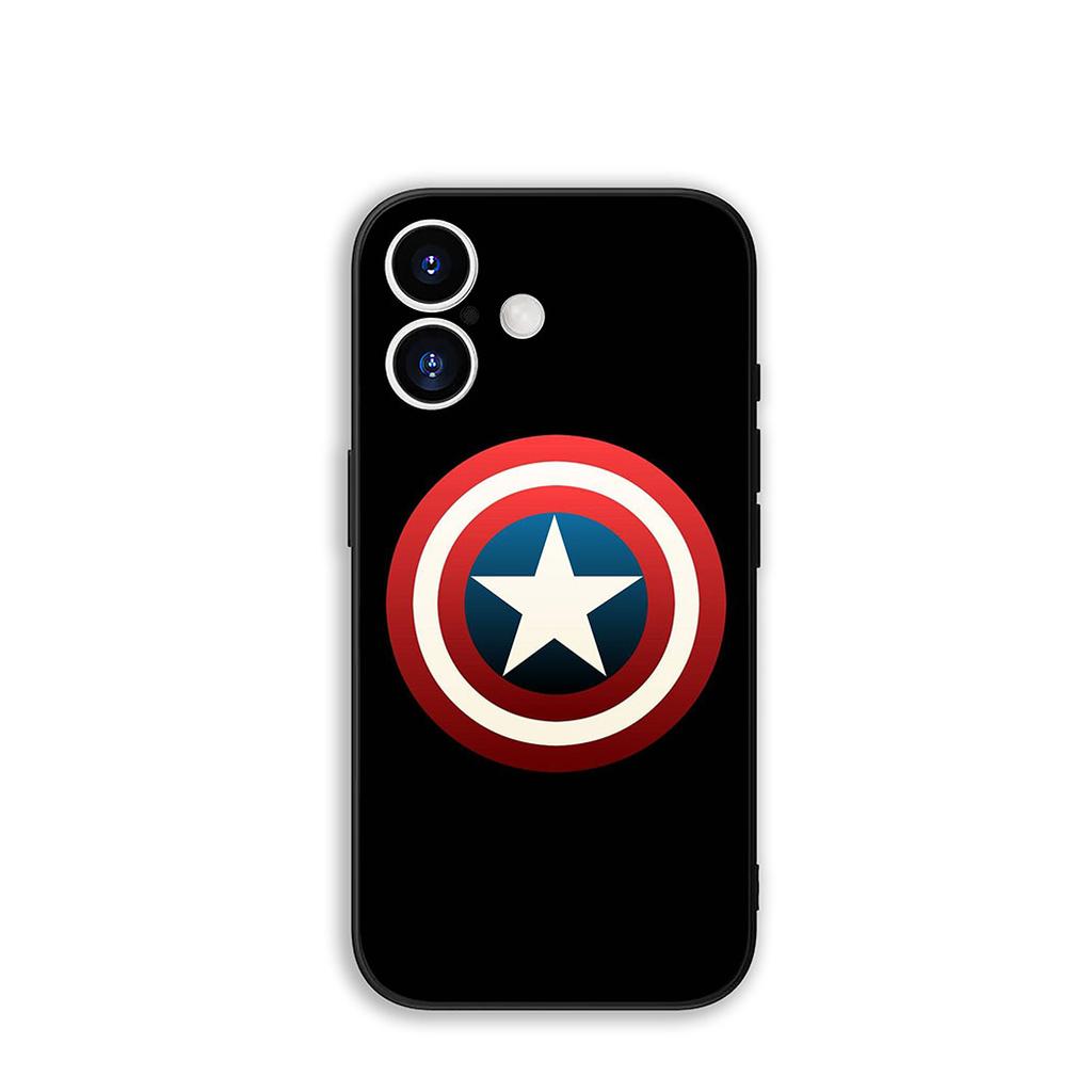 Для Apple iPhone 16 15 14 Plus 13 12 Mini 17 Pro Max + ProMax 16E Air 15+ Чехол для телефона Щит Капитана Америки Marvel