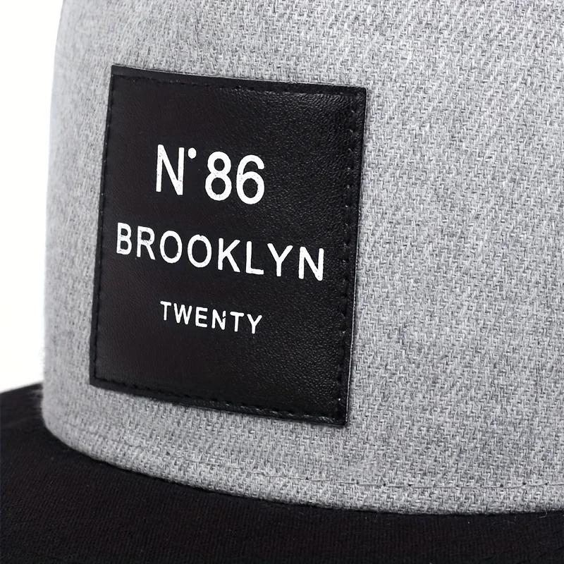 Женские Хип-Хоп Кепки Brooklyn Label Весна Осень Регулируемые Повседневные Snapback Бейсболки Для Уличного Использования Солнцезащитная Кепка Для Мужчин И