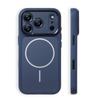 Матовая Однотонная PC+Силиконовая Магнитная для Оригинального Чехла Magsafe Для iPhone 17Pro 16Pro 17Pro Max Сенсорная Кнопка Камеры Задняя Крышка
