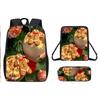 Christmas ChristmasDay Student School Bag Backpack Satchel Bag Pencil Case D Storage Christmas