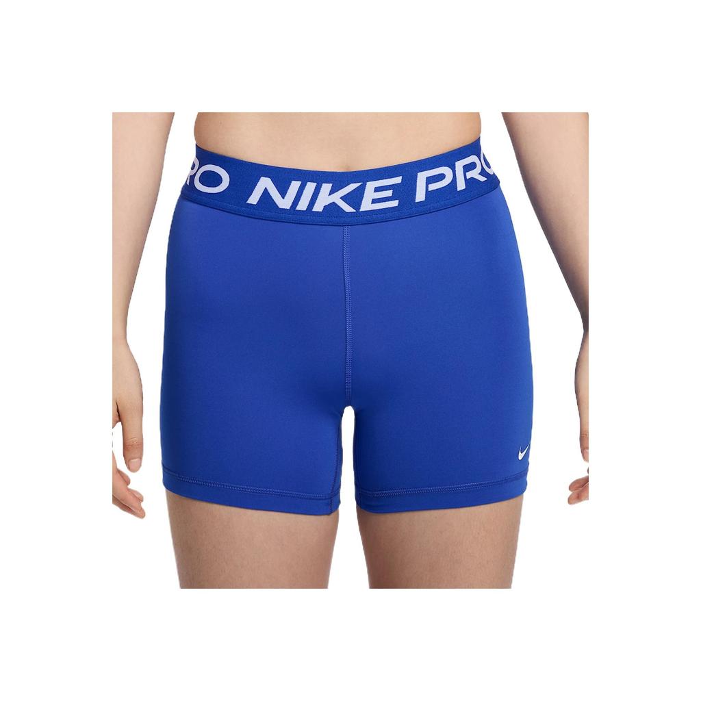 Nike Pro 365 Logo Comfortable Quick-Dry Training Shorts Women Shorts Royal-Blue CZ9832-407