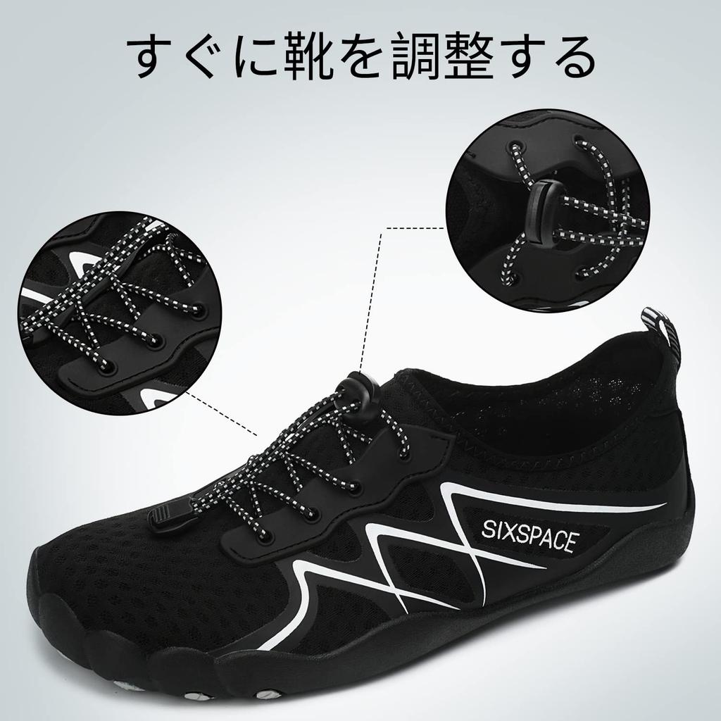 Обувь Marine Water Aqua Beach [SIXSPACE], Обувь, Обувь, Обувь, Кроссовки, Йога, Сноркелинг, Амфибии, Легкие, Воздухопроницаемые, Черные, 27,5 см