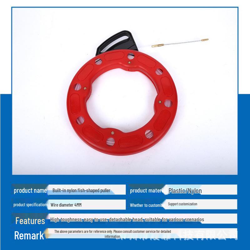 Through-Wall Wire Traction and Connection Tool with Nylon Spring