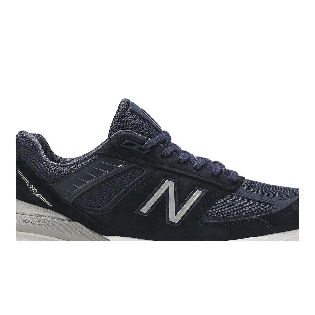 New Balance 990v5 Сделано в США 'Темно-синий' (унисекс) Темно-синие / Серебристые Беговые кроссовки M990NV5