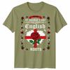 English St Georges Day Idea For Unisex Rose English Flag Tshirt