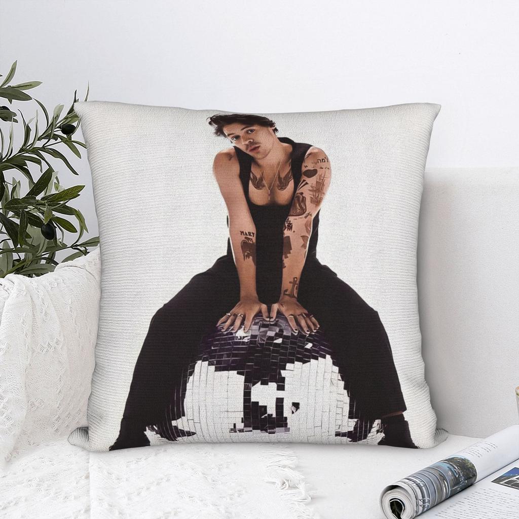 Kiss All The Time Disco Pillowcase Polyester Cushion Cover Gift Harrys Music Styles Pillow Case Cover Home Zippered cm