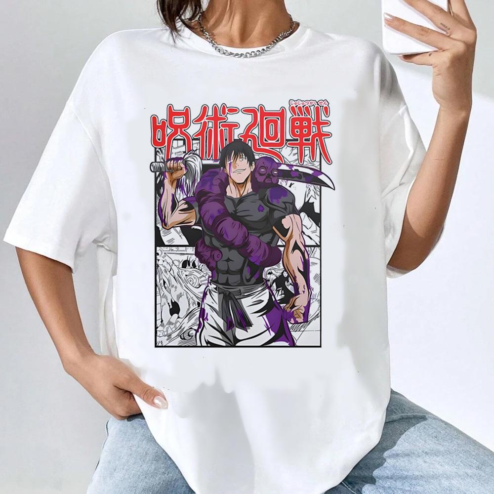 Jujutsu Kaisen ФУСИГУРО ТОДЗИ Печатная Футболка Унисекс и Женская Футболка Унисекс Топ Спортивная Футболка Унисекс Футболка Харадзюку Y2K Футболка