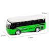 High Quality Ornaments High Imitation Extended Bus Toys Vehicle Model Alloy Bus Model Pull Back