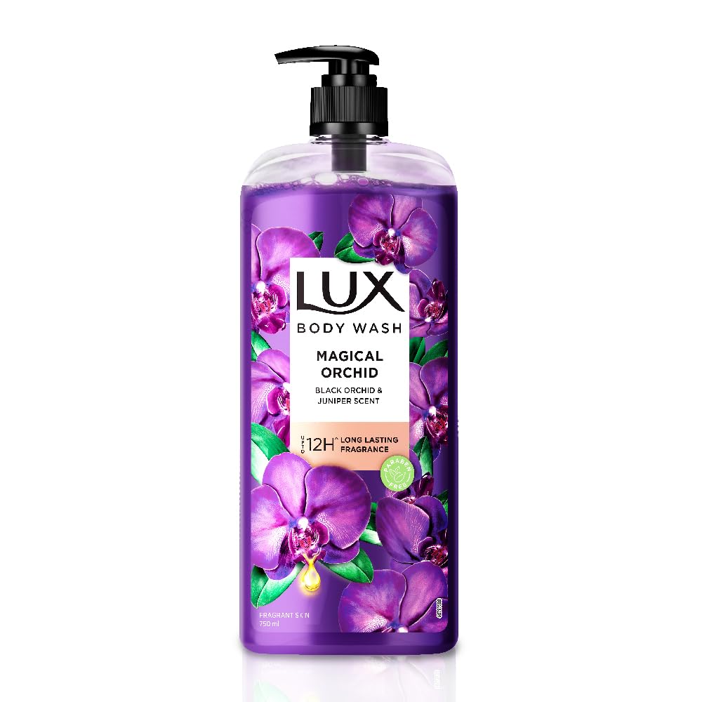 Lux Magical Orchid Bodywash 750 Ml For Soft Glowing Skin With Long Lasting Fragrance And Luxurious Bathing Experience Paraben Free