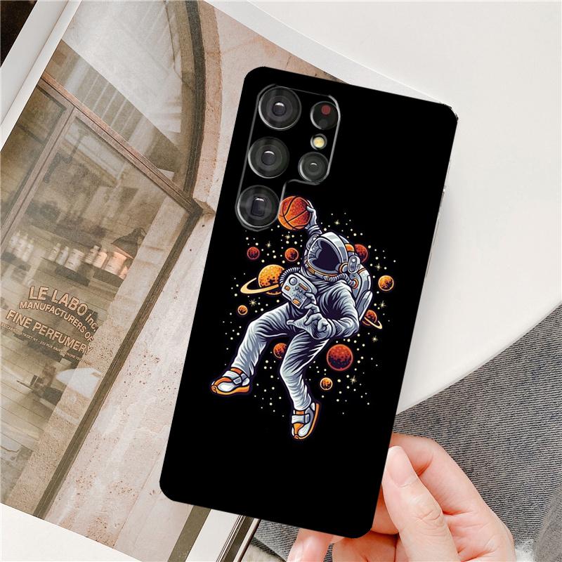 Чехол для телефона 'Астронавт Космический Данк' для Samsung Galaxy S25 Ultra S9 S10 S20 S22 S21 Plus S23 FE S24 Ultra Полное Покрытие