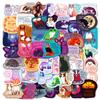 50 Cartoon Healing Text Stickers Cute Animals Colorful Daily Stickers Handbook Diary Decorative Stickers