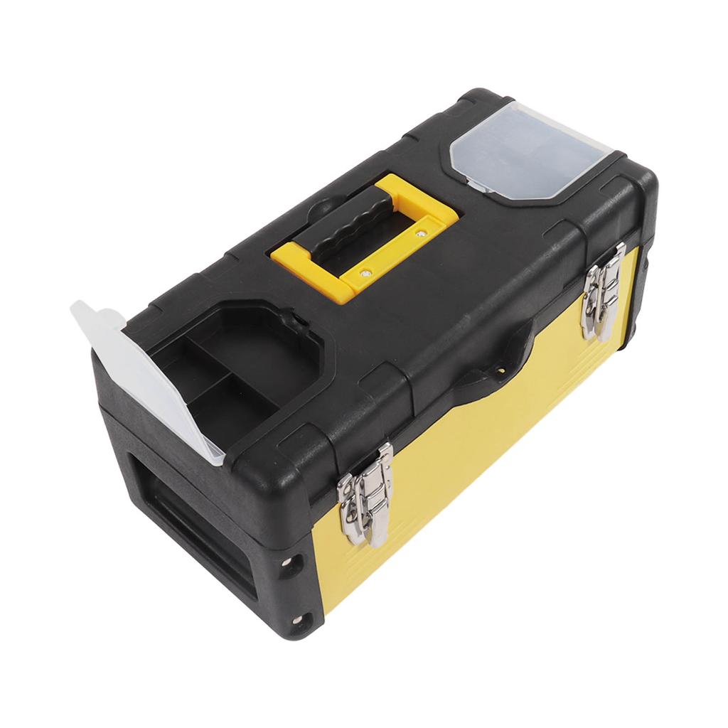 Tool Box Multifunction 15.6inch Large Capacity Double Layer Toolbox Organizer with Removable Tray