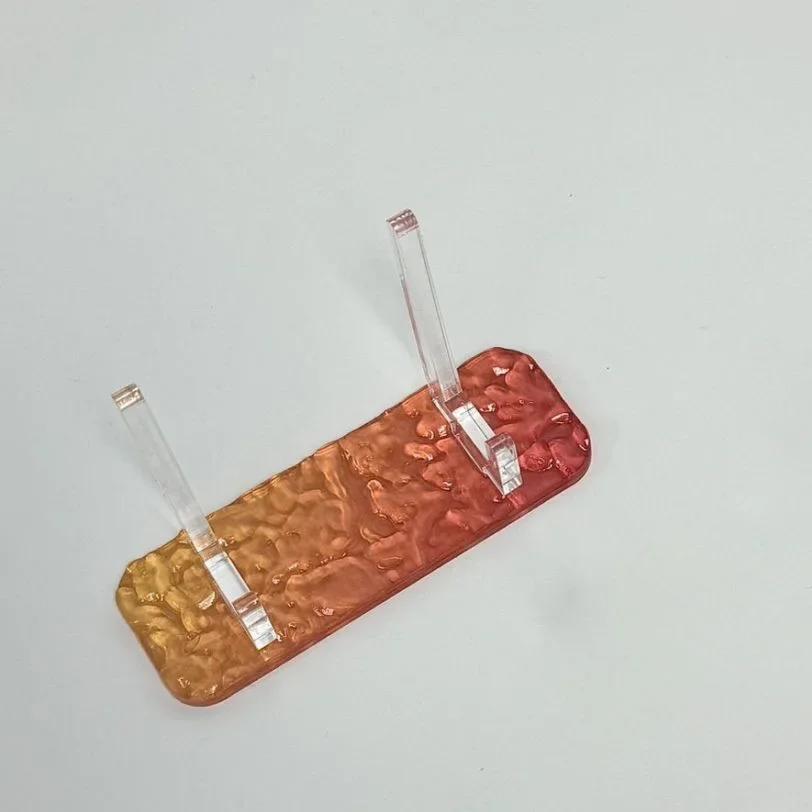 Beautiful Water Ripple Acrylic Japanese Goods Holder Anime Character Souvenir Round Metal Badge Quicksand Board Display Stand