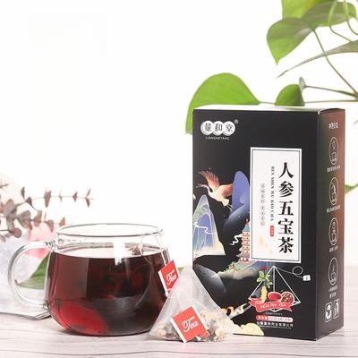 Guanghetang Men's Ginseng Wubao Ten Treasures Треугольный пакетик ароматизированный чай