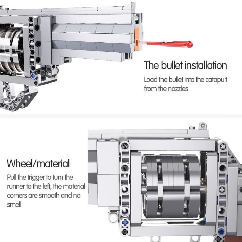 Cada SWAT Military WW2 Weapon Revolver Building Blocks Compatible Technical City Police for Pistol GUN Blocks Toys for Boys