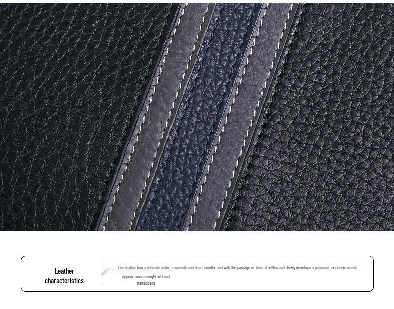 Мужской клатч большой вместимости из натуральной кожи - Модная сумка-конверт из коровьей кожи первого слоя