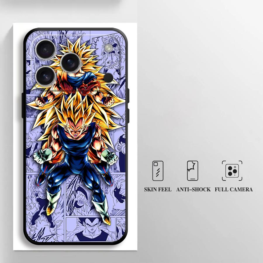 Case for iPhone 17 Pro Max 16 XS XR SE 14 15 Plus Air 13 Mini 7 8 11 12 Funda Phone Cover Anime D-ragonS B-allS