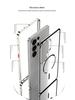 Магнитный металлический каркас Samsung S26 Ultra с защелкой, матовый противоударный чехол для S25U/S24/S23