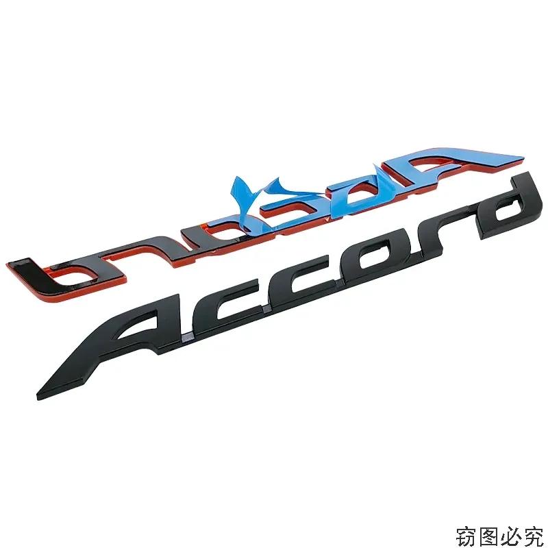 ABS Car 3D Emblem Badge Sticker for Honda Accord Rear Tail Trunk Letter Stickers Decals Auto Accessories Car Styling