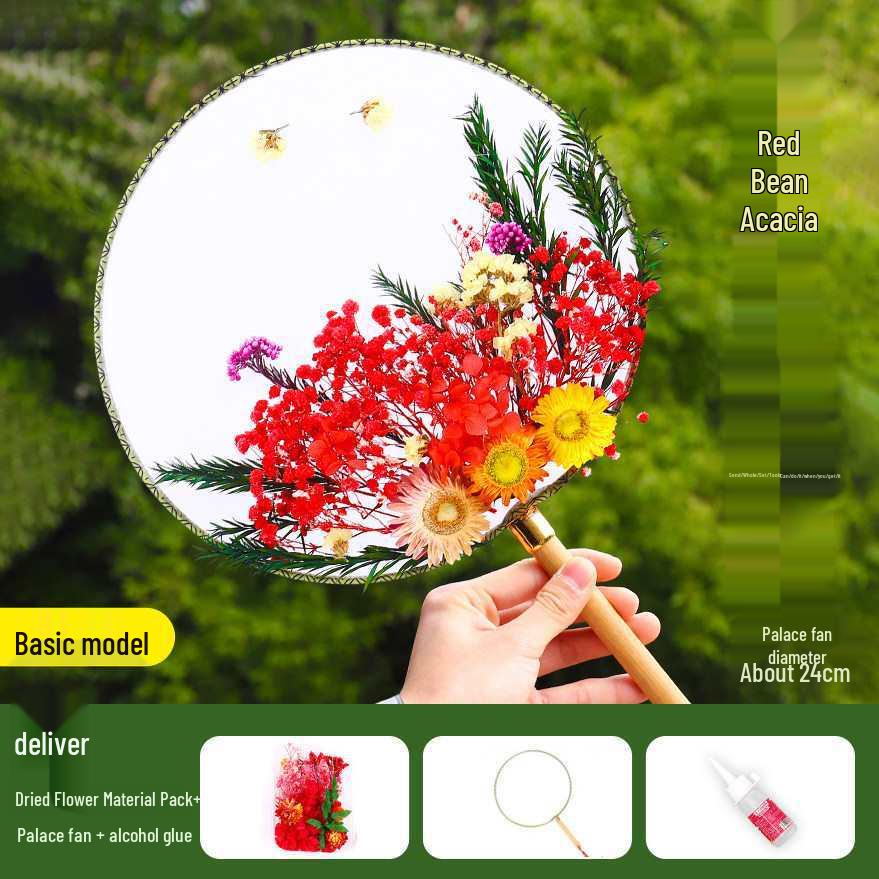 Dried Flower Fan DIY Kit for International Women's Day - Team Building & Handmade Gift