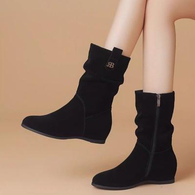 Ретро короткие ботинки, бархатные теплые ботинки Мартин, женские осенне-зимние новые ковбойские ботинки в западном стиле, тонкие пуш-ботинки