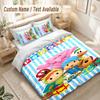 Pocoyó cartoon Bedding Set, 1 Duvet Cover & 2 Pillowcases Soft Comfortable Bedroom Home Textile Decor