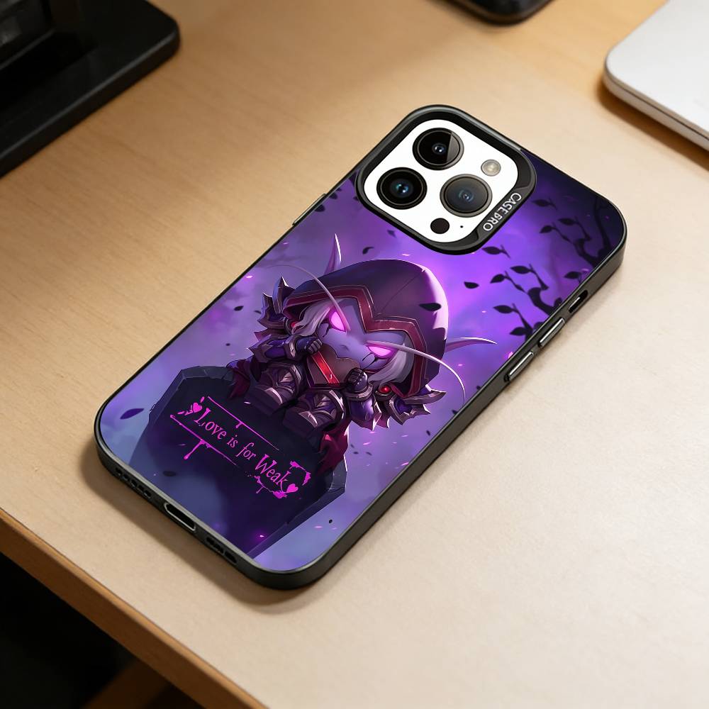 Чехол для телефона Game-W-World of W-Warcraft для iPhone 17,16,15,14,13,12,11 Plus,Pro Max,XS, Цветной Серебристый Черный Чехол