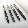 Jinhao 86 Перьевая ручка Серебряный клип-стрела Роскошная Элегантная Классическая ручка из смолы Перо 0,5 мм Письмо Офис Школа Принадлежности Канцелярские товары