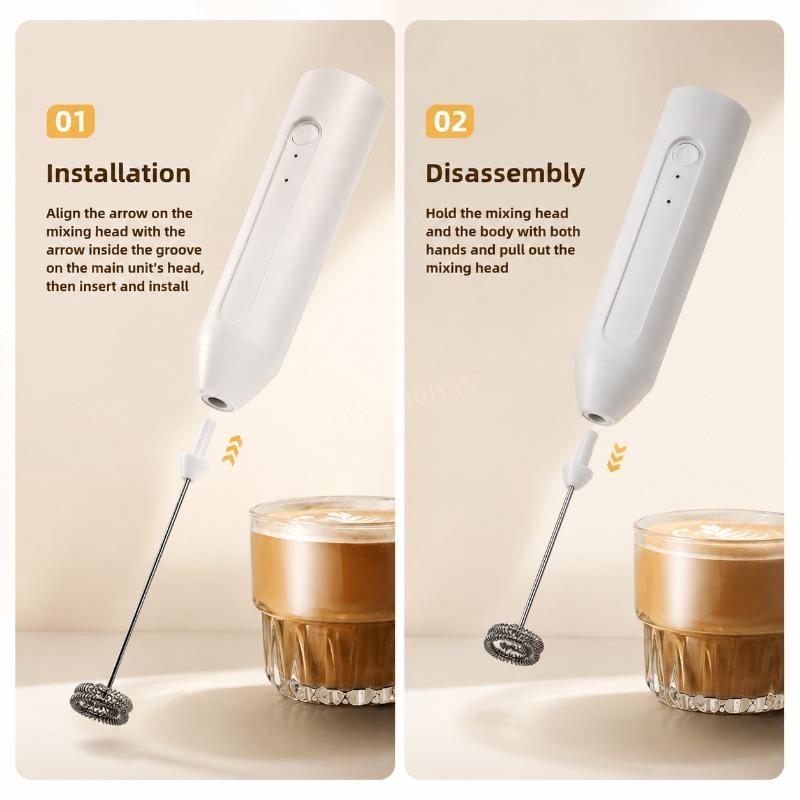 Xiaomi МИНИ-вспениватель молока, перезаряжаемый через USB, 3 скорости, кофеварка, венчик для кофе, миксер, электрическая ручка, блендер, взбиватель яиц