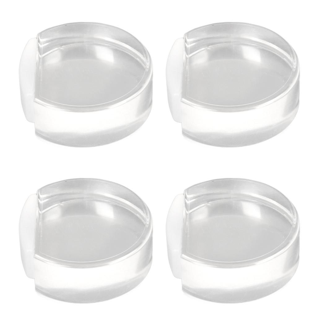 4 шт. Прозрачный дверной стопор, мягкий акриловый дверной держатель, предотвращает удар пола о дверной буфер для спальни 