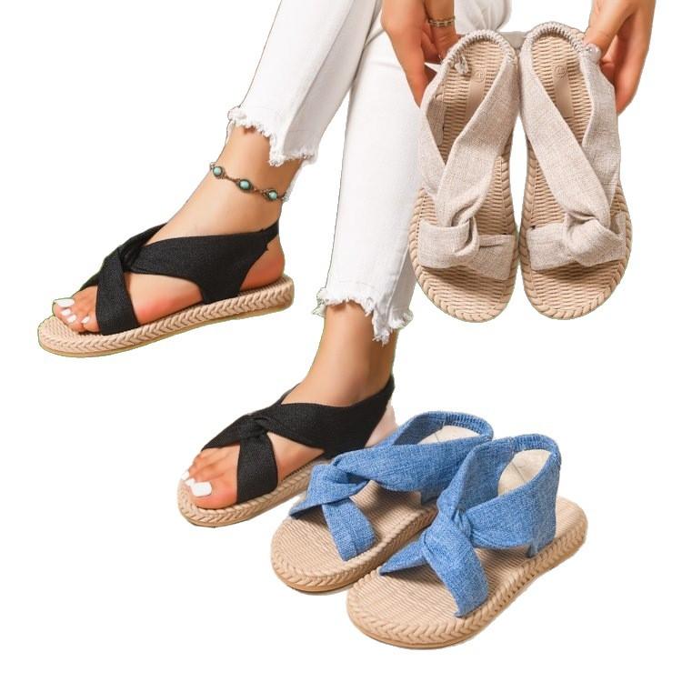 Anti-slip Shoes - New Style, Lightweight, Flat-bottomed Women's Sandals, Large Size