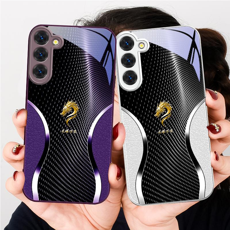 Величественная голова дракона Для Samsung S26 S22 S8 9 10 S20 Ultra S21 Pro S22 Plus S23 FE S24Ultra S25 Edge S24+ Стеклянный чехол для телефона
