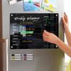 Magnetic Acrylic Calendar Board For Fridge Weekly Planner Reusable Dry Erase Schedule Board With 6
