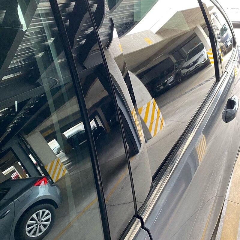 8 шт. глянцевые черные стойки для окон, накладка на дверь, декоративная наклейка на панель, подходит для Land Rover Range Rover Velar 2018-2023