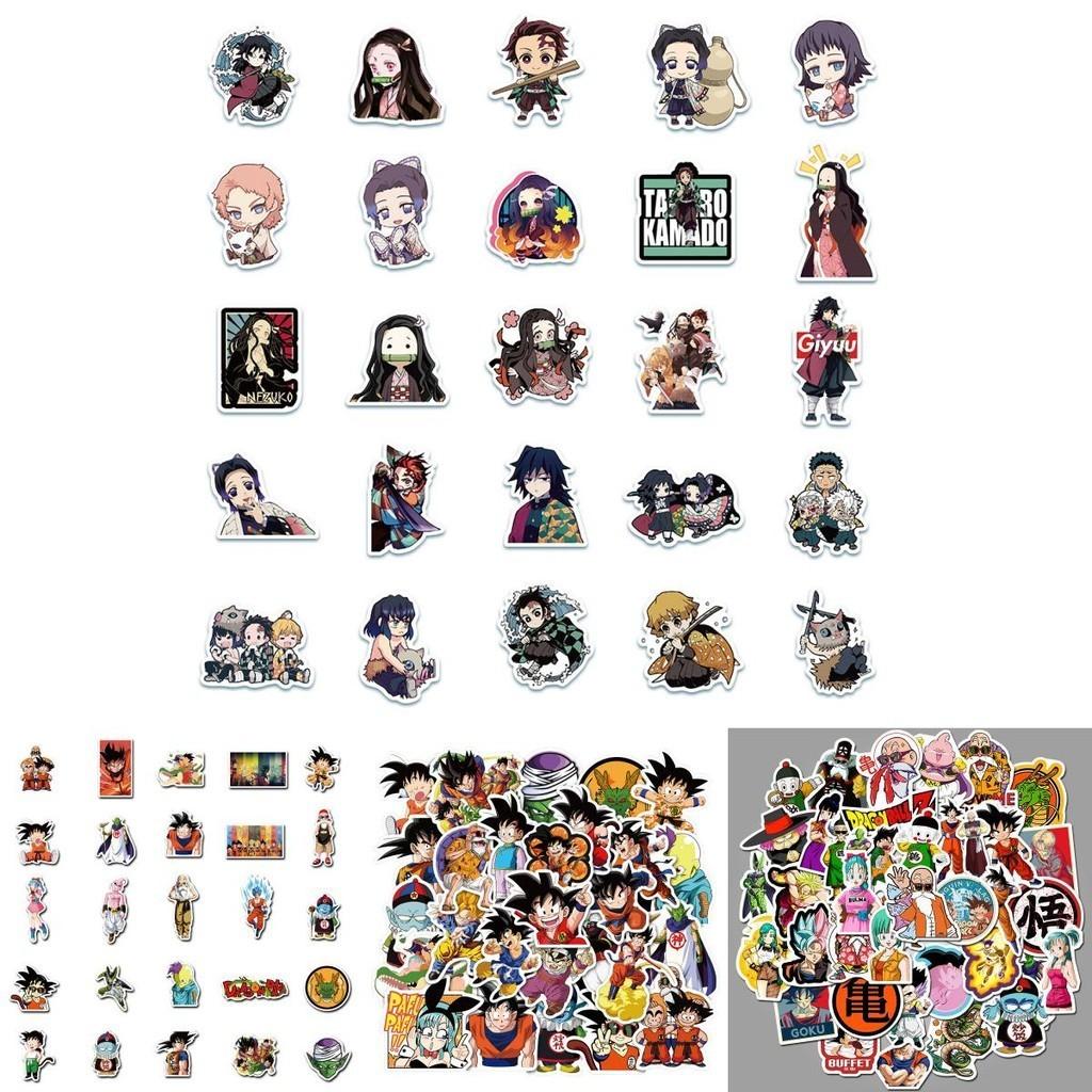 50-piece Unique Japanese Anime "demon Slayer" Graffiti Stickers For Personalizing Luggage Skateboards And Notebooks Durable Stickers