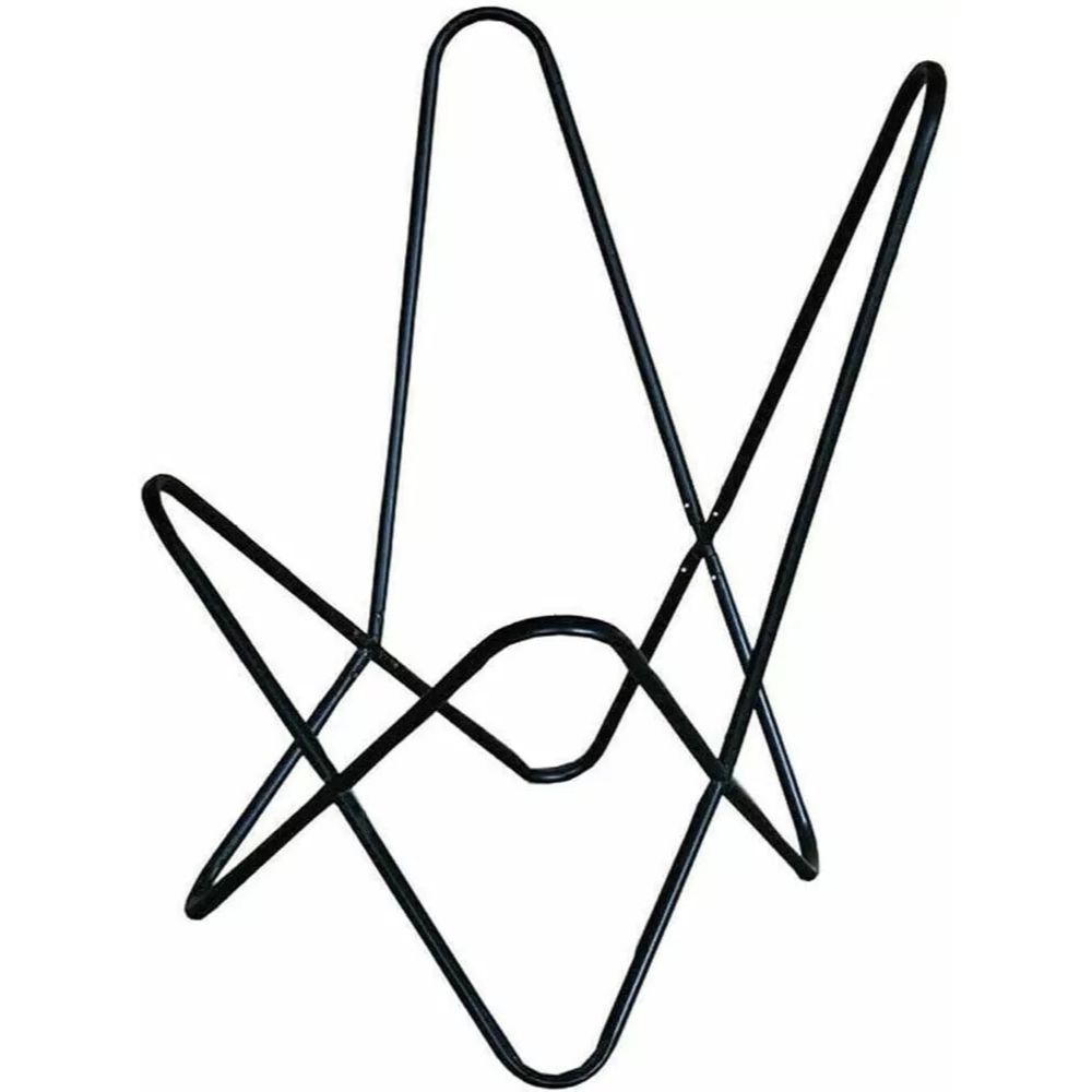 Стул «Бабочка» Коричневый кожаный кожаный стул «Бабочка» коричневого цвета, порошок ручной работы