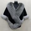 Comfy Cape Coat Fluffy Women Winter Faux Fur Shawl Trendy Autumn Winter Warm Coat