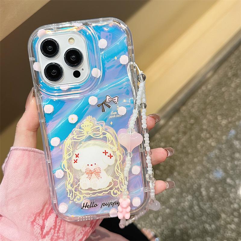 Чехол Zhitai iPhone16 с антибликовой пленкой 15Pro, креплением 12, совместимым с браслетом, для iPhone 11Pro Max Phantom.