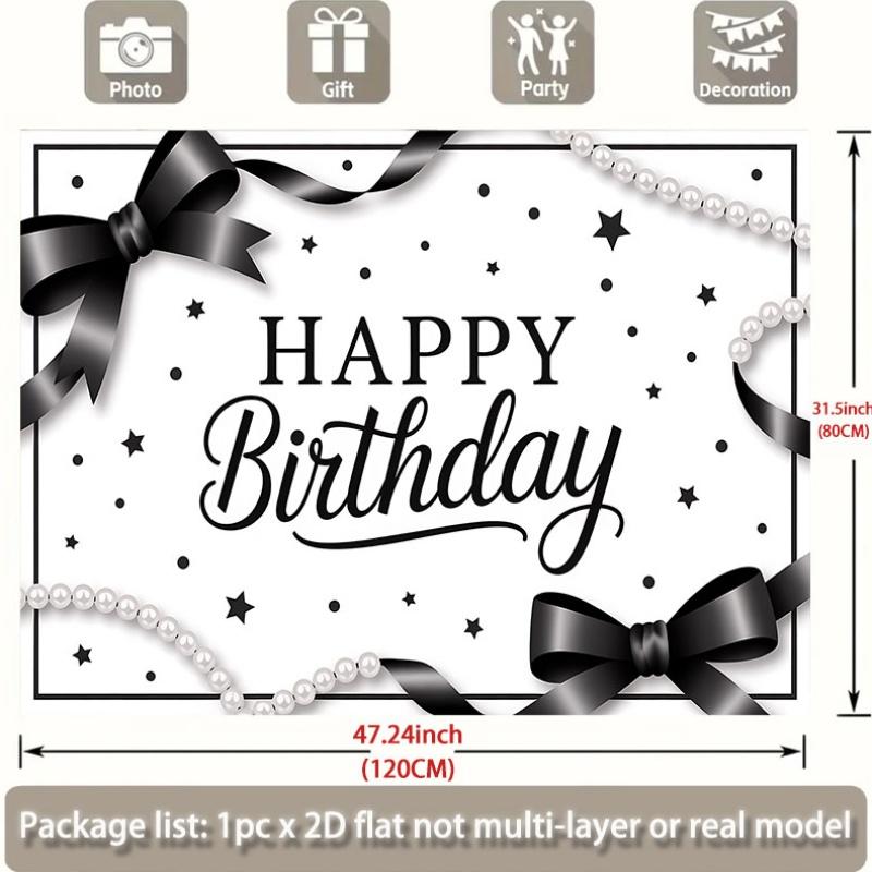 Party Backdrop Black White Flat Stylish Various Occasions Such Weddings Parties Photo Booth Decor Wedding Decor