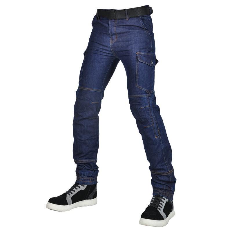 Cordura Motorcycle Riding Pants Men With Abrasion Resistance Tear-Proof Protection Elastic Cuffed Fit All-Season Use