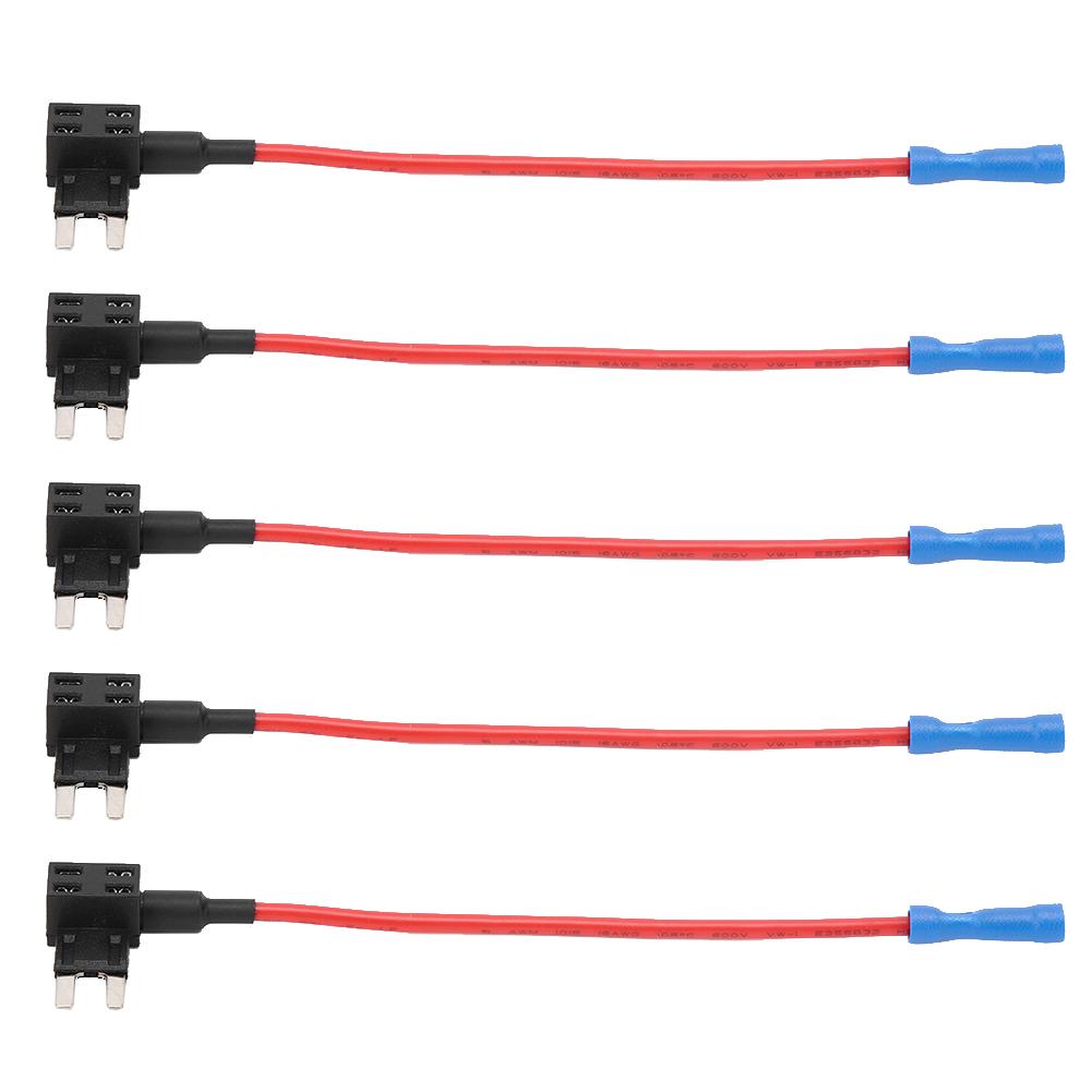 5шт автомобильная дополнительная цепь мини стандартный лезвие блок предохранителей держатель синяя головка