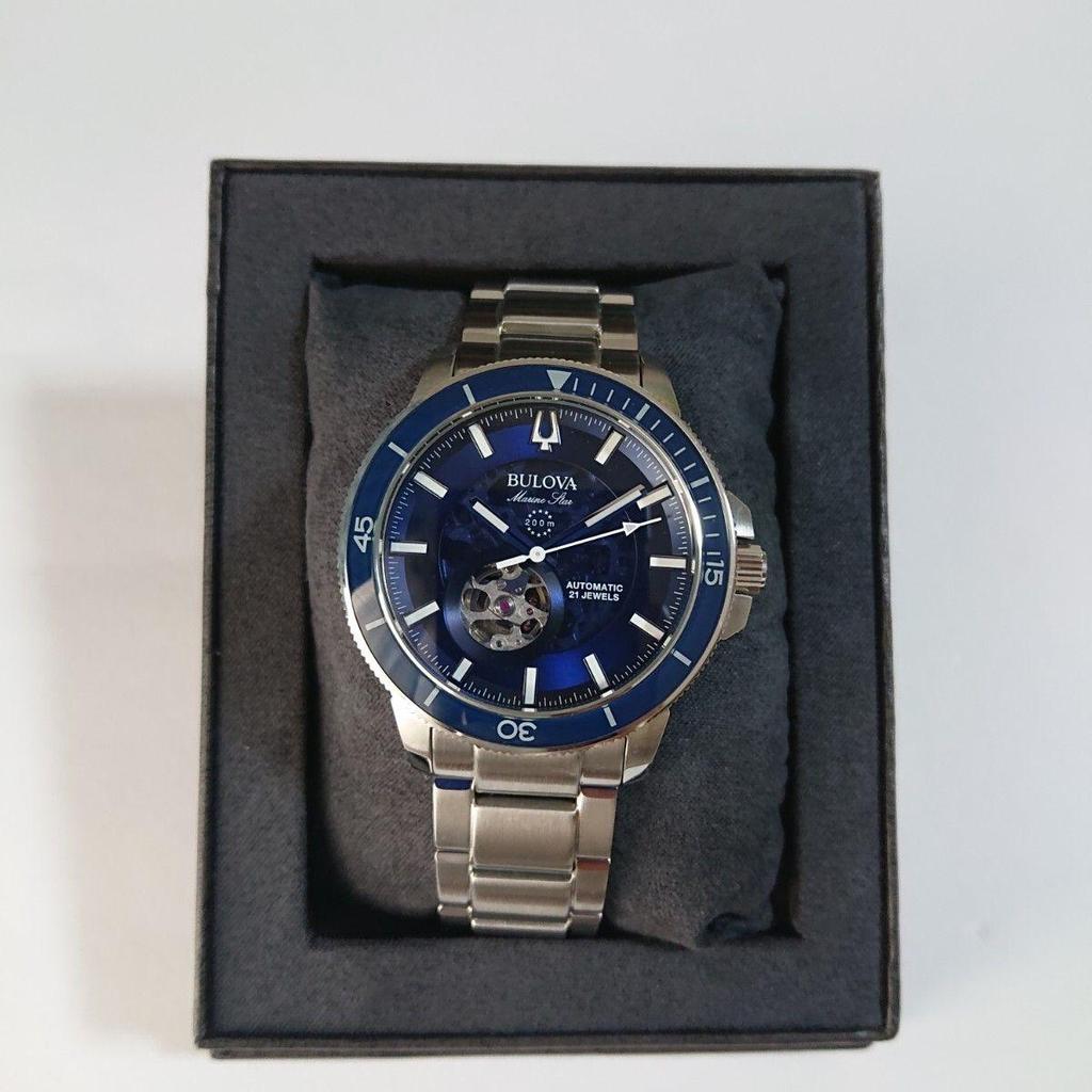 Б/у Неиспользованный Bulova Marine Star 96A289 Автоматический завод BULOVA