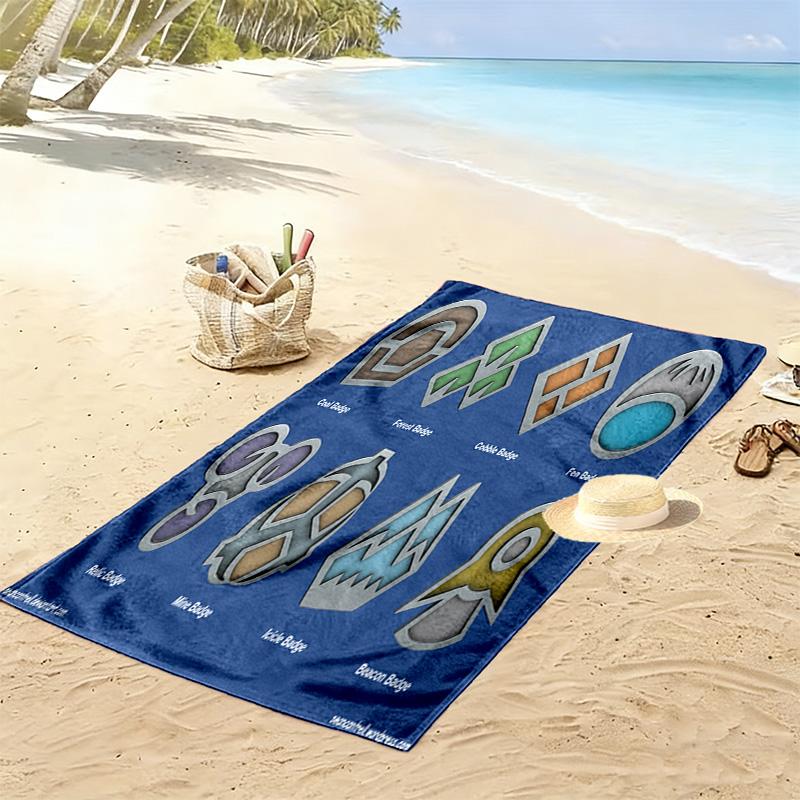 Fantasy Creature Sphere beach towel Portable for travel Beach towel for vacation photos swim quickdrying swim towel seaside beach towel