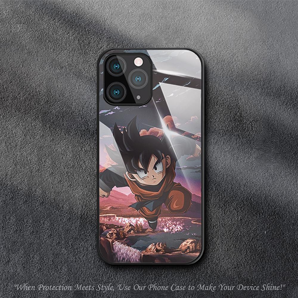 Аниме-Драконий-Жемчуг Чехол Обезьяна для iPhone Samsung Galaxy Redmi Note S 17 16 15 14 13 20 24 25 54 Pro Max Ultra Fe Air Чехол из закаленного стекла