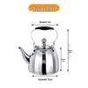 Stainless Steel Teapot with Handle and Filter for Induction Cooker, Hotel, or Restaurant Use