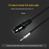 Аудиокабель 3,5 мм - XLR Female для компьютерных звуковых карт и микрофонов