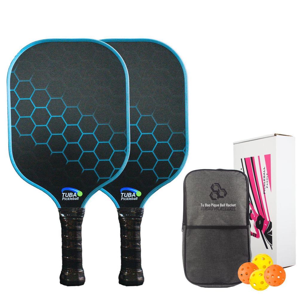Cross Pickleball Racket Set: Thickened Fiberglass Design for Popular Global Sport