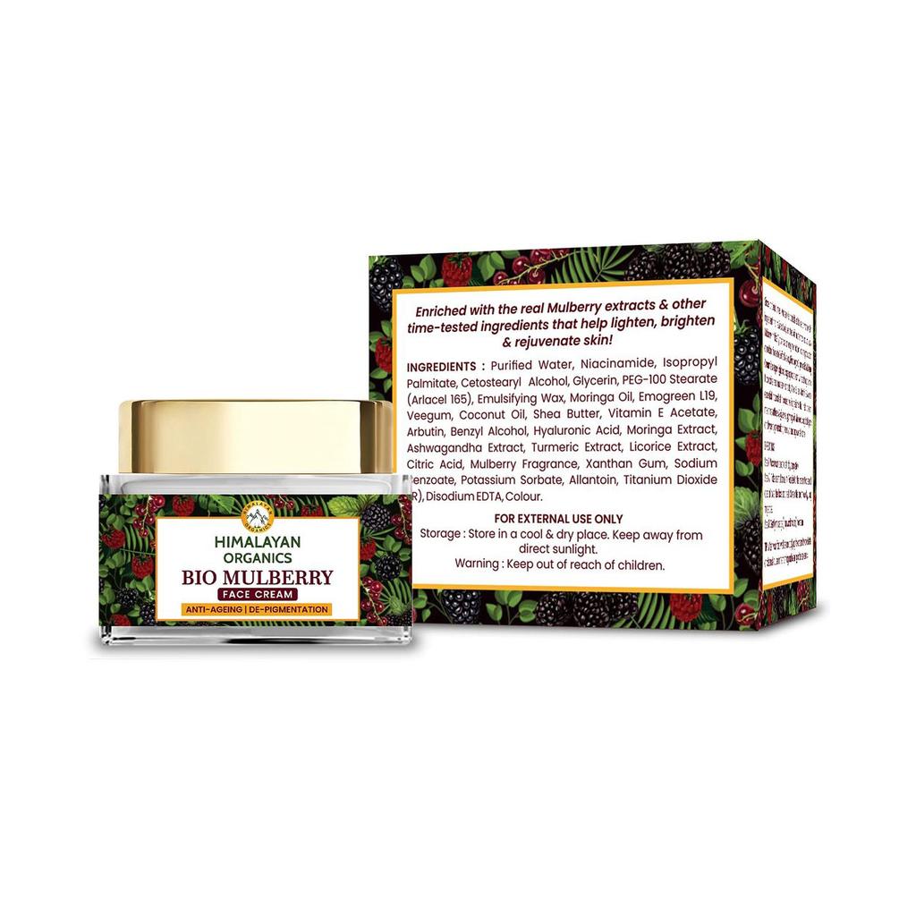 Омолаживающий крем для лица с Шелковицей (50 г), Bio Mulberry Face Cream,  Himalayan Organics