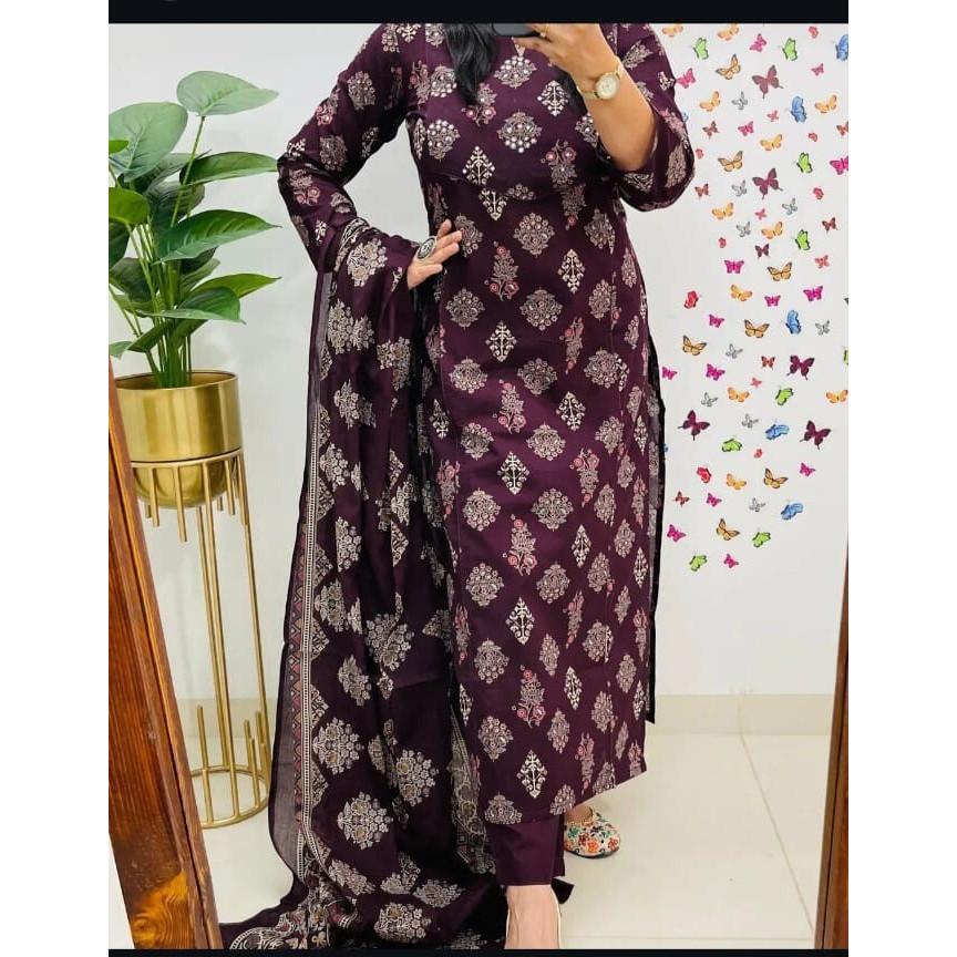 Женский дизайнерский хлопковый комплект курта, брюки, дупатта, индийская праздничная одежда, топ, туника, курти VSO-1718 c