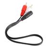 Universal 40cm 3.5mm Female Headphone 3.5 2 RCA Splitter Audio Cables Adapter Cable Stereo Audio